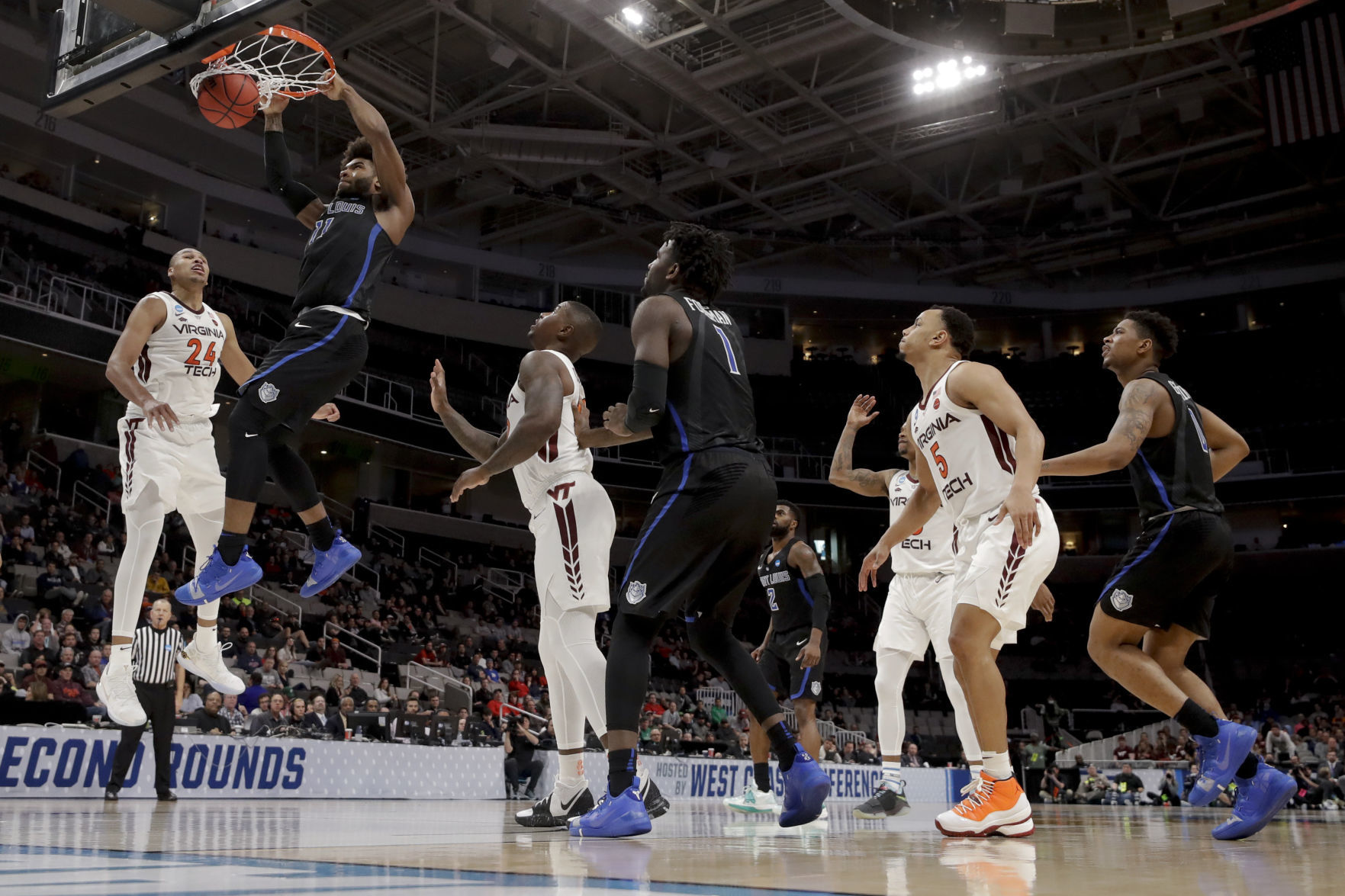 NCAA Saint Louis Virginia Tech Basketball